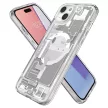 Spigen Ultra Hybrid Mag tok MagSafe iPhone 15 Plus, ütésálló szilikon hátlap tok, ZERO ONE, fehér
