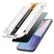 Spigen Glas.TR EZ Fit Privacy iPhone 15 Plus betekintésgátló edzett üvegfólia, felrakó kerettel