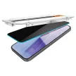 Spigen Glas.TR EZ Fit Privacy iPhone 15 Plus betekintésgátló edzett üvegfólia, felrakó kerettel