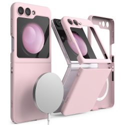   Ringke Slim Magnetic Samsung Galaxy Z Flip 5 magsafe kompatibilis hátlap, tok, rózsaszín