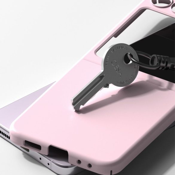 Ringke Slim Magnetic Samsung Galaxy Z Flip 5 magsafe kompatibilis hátlap, tok, rózsaszín