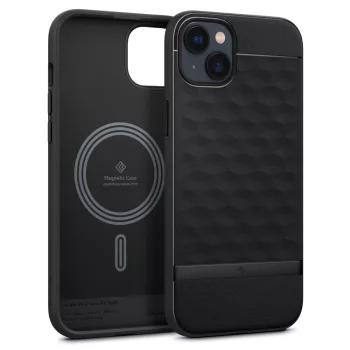   Spigen Caseology Parallax MAG iPhone 14 Plus/15 Plus 6,7" Magsafe tok matt, fekete
