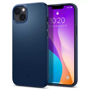   Spigen Thin Fit iPhone 14 Plus/15 Plus hátlap, tok, sötétkék