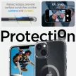 Spigen Ultra Hybrid MAG iPhone 14 Plus/15 Plus 6,7" Magsafe tok, carbon, átlátszó