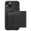 Spigen Slim Armor CS iPhone 14 Plus/15 Plus ütésálló hátlap, tok, kártyatartóval, fekete