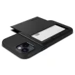 Spigen Slim Armor CS iPhone 14 Plus/15 Plus ütésálló hátlap, tok, kártyatartóval, fekete