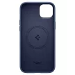 Spigen Silicone Fit MagSafe iPhone 14 Plus/15 Plus MagSafe, szilikon hátlap, tok, sötétkék