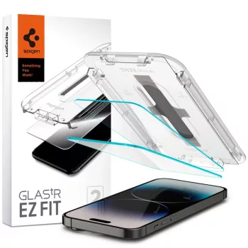   Spigen Glas.TR iPhone 14 Pro Max 2db "EZ FIT" edzett üveg képernyővédő fólia