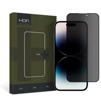   HOFI ANTI SPY GLASS PRO+ iPhone 14 PRO MAX PRIVACY, betekintés védett üvegfólia, fekete
