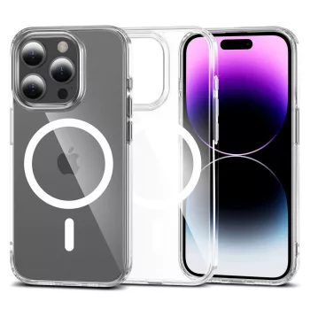   TECH-PROTECT FLEXAIR HIBRID MAGSAFE iPhone 15 PRO ütésálló hátlap, tok, átlátszó