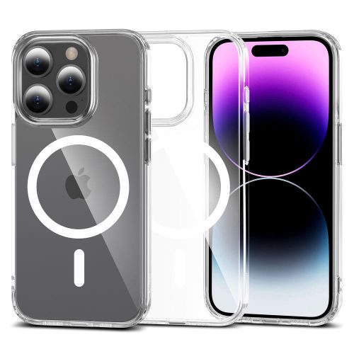 TECH-PROTECT FLEXAIR HIBRID MAGSAFE iPhone 15 PRO ütésálló hátlap, tok, átlátszó