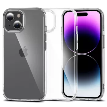   TECH-PROTECT FLEXAIR HIBRID iPhone 15 ütésálló hátlap, tok, átlátszó
