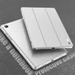 Infiland Classic Stand Samsung Galaxy Tab A7 10.4 T500/T505 (2020) oldalra nyíló tok, ezüst