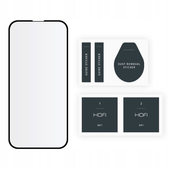 Hofi Glass Pro+ iPhone 13 Mini 5D Full Glue kijelzővédő edzett üvegfólia (tempered glass) 9H keménységű, fekete