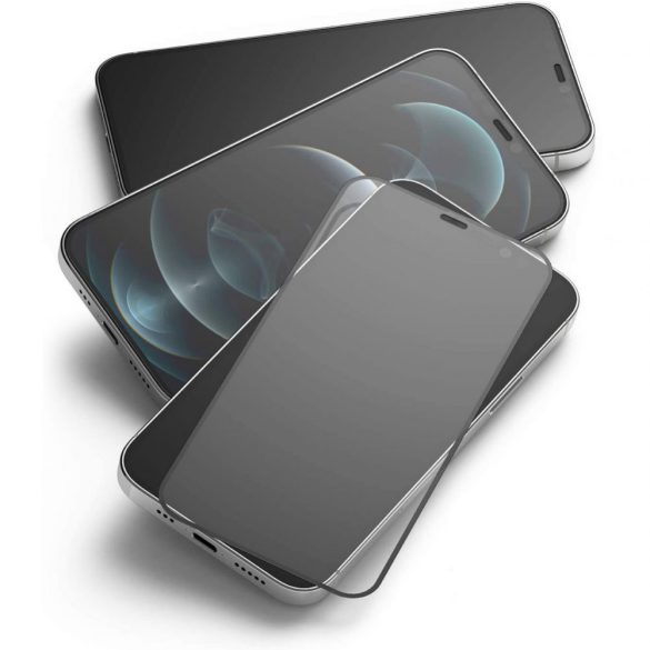 Hofi Glass Pro+ iPhone 13/13 Pro 5D Full Glue kijelzővédő edzett üvegfólia (tempered glass) 9H keménységű, fekete