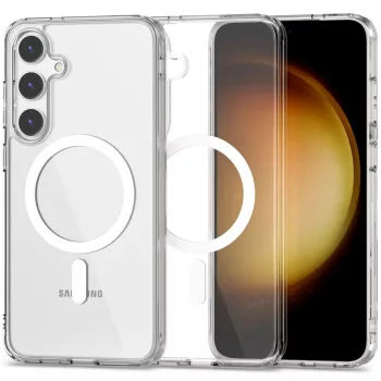   TECH-PROTECT FLEXAIR HIBRID MAGSAFE GALAXY S24 ütésálló hátlap, tok, átlátszó