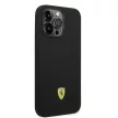 Ferrari iPhone 14 Pro Max Silicone Metal Logo (FEHCP14XSIBBK) hátlap, tok, fekete