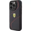 Ferrari FEHCP15LPTWK Twist Metal Logo iPhone 15 Pro 6.1", hátlap, tok, fekete