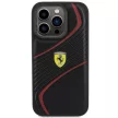 Ferrari FEHCP15LPTWK Twist Metal Logo iPhone 15 Pro 6.1", hátlap, tok, fekete