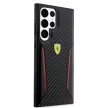 Ferrari Samsung Galaxy S23 Ultra Carbon Contrast Edges (FEHCS23LNPYK) hátlap, tok, fekete