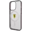 Ferrari FEHMP14LURKT Outline Magsafe iPhone 14 Pro 6,1" hátlap, tok, átlátszó-fekete