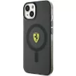 Ferrari FEHMP14MURKK Translucent Magsafe iPhone 14 Plus/15 Plus 6.7", hátlap, tok, fekete