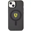 Ferrari FEHMP14MURKK Translucent Magsafe iPhone 14 Plus/15 Plus 6.7", hátlap, tok, fekete