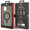 Ferrari FEHMP14MURKK Translucent Magsafe iPhone 14 Plus/15 Plus 6.7", hátlap, tok, fekete