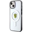 Ferrari FEHMP14MURKT Outline Magsafe iPhone 14 Plus/15 Plus 6.7" hátlap, tok, átlátszó-fekete