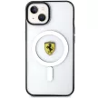 Ferrari FEHMP14MURKT Outline Magsafe iPhone 14 Plus/15 Plus 6.7" hátlap, tok, átlátszó-fekete