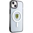 Ferrari FEHMP14MURKT Outline Magsafe iPhone 14 Plus/15 Plus 6.7" hátlap, tok, átlátszó-fekete
