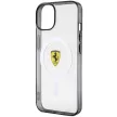 Ferrari FEHMP14MURKT Outline Magsafe iPhone 14 Plus/15 Plus 6.7" hátlap, tok, átlátszó-fekete