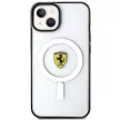 Ferrari FEHMP14SURKT Outline Magsafe iPhone 14 6.1" hátlap, tok, átlátszó-fekete