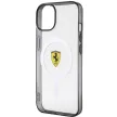 Ferrari FEHMP14SURKT Outline Magsafe iPhone 14 6.1" hátlap, tok, átlátszó-fekete
