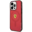 Ferrari FEHMP14XURKR Translucent MagsafeiPhone 14 Pro Max 6.7", hátlap, tok, piros