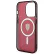 Ferrari FEHMP14XURKR Translucent MagsafeiPhone 14 Pro Max 6.7", hátlap, tok, piros