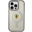 Ferrari FEHMP14XURKT Outline Magsafe iPhone 14 Pro Max 6.7" hátlap, tok, átlátszó-fekete
