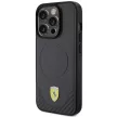 Ferrari FEHMP15LPTEK Carbon Metal Logo MagSafe iPhone 15 Pro 6.1", hátlap, tok, fekete