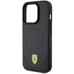 Ferrari FEHMP15LPTEK Carbon Metal Logo MagSafe iPhone 15 Pro 6.1", hátlap, tok, fekete