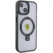 Ferrari FEHMP15MUSCAK Ring Stand 2023 Collection MagSafe iPhone 14 Plus/15 Plus 6.7", hátlap, tok, fekete