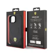 Ferrari iPhone 15 Carbon Metal Logo MagSafe (FEHMP15SPTEK) MagSafe hátlap, tok, fekete
