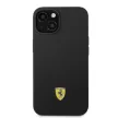Ferrari FEHMSIP14MBK Silicone Metal Logo Magsafe iPhone 14 Plus/15 Plus 6.7", hátlap, tok, fekete
