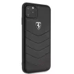 Ferrari iPhone 11 Pro Max Heritage Genuine Leather Quilted eredeti bőr (FEHQUHCN65BK) hátlap, tok, fekete