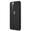 Ferrari FEHQUHCS21SBK Off Track Quilted Samsung Galaxy S21 G991, hátlap, tok, fekete
