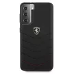 Ferrari FEHQUHCS21SBK Off Track Quilted Samsung Galaxy S21 G991, hátlap, tok, fekete