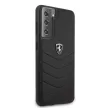 Ferrari FEHQUHCS21SBK Off Track Quilted Samsung Galaxy S21 G991, hátlap, tok, fekete
