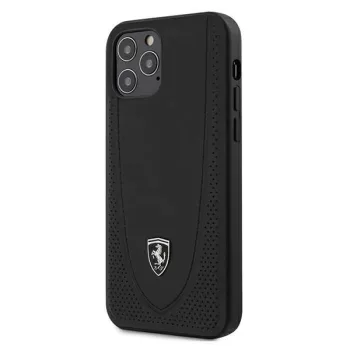   Ferrari FEOGOHCP12MBK Off Track Perforated iPhone 12/12 Pro 6.1", hátlap, tok, fekete
