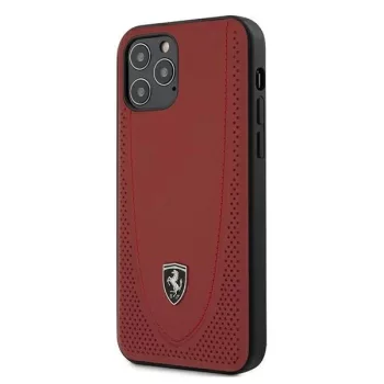   Ferrari FEOGOHCP12MRE Off Track Perforated iPhone 12/12 Pro 6.1", hátlap, tok, piros