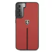 Ferrari FEOSIHCS21SRE Off Track Leather Nylon Stripe S21 G991, hátlap, tok, piros