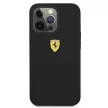 Ferrari FESSIHCP13XBK Silicone iPhone 13 Pro Max 6.7", hátlap, tok, fekete